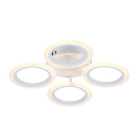 LED Люстра VARGO DL1103 48W WH Ø395×80 мм, CCT 3000K-4000K-6500K, з пультом керування