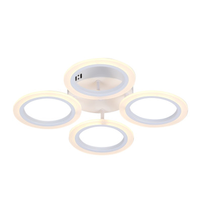 LED Люстра VARGO DL1103 48W WH Ø395×80 мм, CCT 3000K-4000K-6500K, з пультом керування LED Люстра VARGO DL1103 48W WH Ø395×80 мм, CCT 3000K-4000K-6500K, з пультом керування