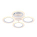 LED Люстра VARGO DL1103 48W WH Ø395×80 мм, CCT 3000K-4000K-6500K, з пультом керування