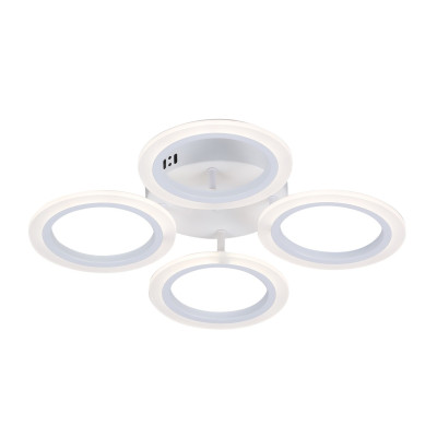 LED Люстра VARGO DL1103 48W WH Ø395×80 мм, CCT 3000K-4000K-6500K, з пультом керування