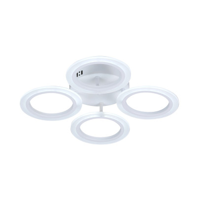 LED Люстра VARGO DL1103 48W WH Ø395×80 мм, CCT 3000K-4000K-6500K, з пультом керування