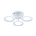 LED Люстра VARGO DL1103 48W WH Ø395×80 мм, CCT 3000K-4000K-6500K, з пультом керування