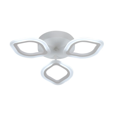 LED Люстра VARGO DL1118 36W WH Ø480×75 мм, 3000K-4000K-6500K, Біла