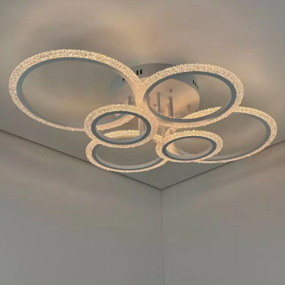 LED Люстра VARGO DL1159 120W WH, 710×540×135 мм, 3000K-4000K-6500K, з пультом керування