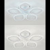 LED Люстра 60W WH, Ø480×80 - DL1164 VARGO