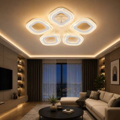 LED Люстра 60W WH, Ø480×80 - DL1164 VARGO