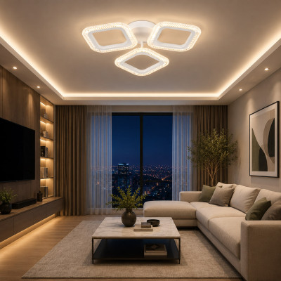 VARGO LED Chandelier 42W WH, Ø450×70 mm - DL1168