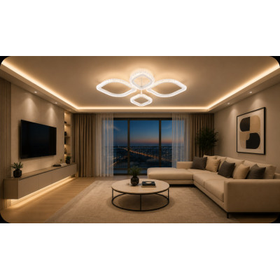 VARGO LED Ceiling Light 56W White 575×390×70 mm DL1235