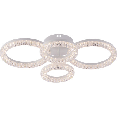 LED Люстра VARGO DL1242, 80W, Білий (WH), 565×365×135 мм, CCT 3000K–4000K–6000K, з пультом керування