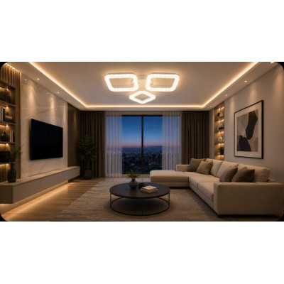 LED Люстра VARGO DL1247 60W WH, Ø475×85 мм