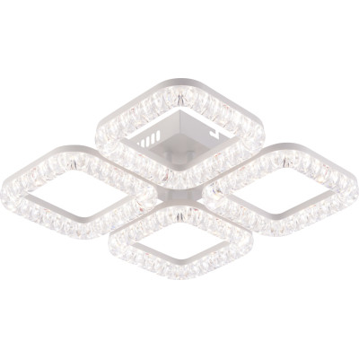 LED Люстра VARGO DL1248 80W WH, 360×360×100 мм, 3000K–4000K–6500K