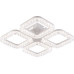 LED Люстра VARGO DL1248 80W WH, 360×360×100 мм, 3000K–4000K–6500K