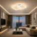 LED ceiling light DL1249 VARGO 56W WH 465×305×135 with remote control