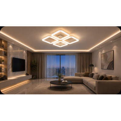 LED люстра 56W WH 465×305×135 DL1250