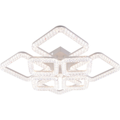 LED Люстра VARGO DL1251, 192W, Білий, 540×540×150 мм, 3000K-4000K-6500K, з пультом керування