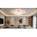 LED Люстра VARGO DL1251, 192W, Білий, 540×540×150 мм, 3000K-4000K-6500K, з пультом керування