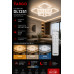 LED Люстра VARGO DL1251, 192W, Білий, 540×540×150 мм, 3000K-4000K-6500K, з пультом керування