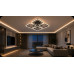 LED люстра VARGO DL1378 104W BK 530×530×85 мм
