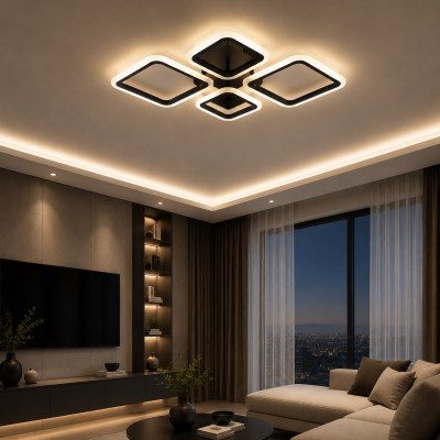 LED Ceiling Light 84W BK DL1379 VARGO