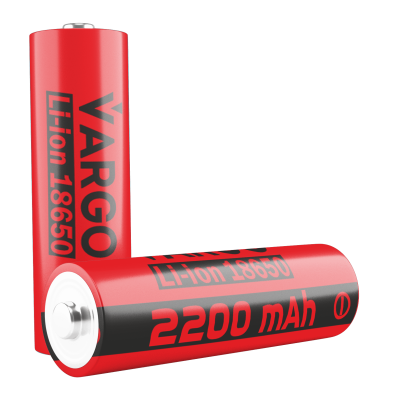 Акумулятор 18650 Li-Ion VARGO 3,7V 2200mAh, 114740 Акумулятор 18650 Li-Ion VARGO 3,7V 2200mAh, 114740
