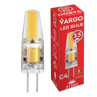 LED lamp VARGO G4, 3.5W, COB, 4000K, AC-DC12V, ɸ9.6×H35mm (114866)