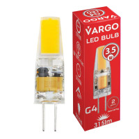 LED лампа VARGO G4, 3.5W, COB, 6500K, AC 220V, ɸ10×H32mm (114869)