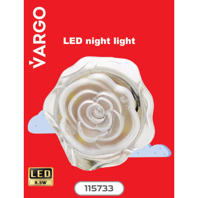 Нічник VARGO LED, роза, RGB, NL112 115733