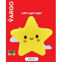 Ночник VARGO LED, звезда, NL118 (V-115741)