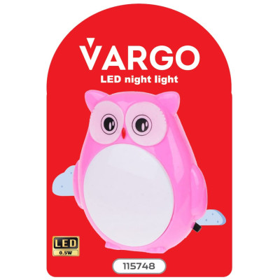 Нічник VARGO LED, сова, NL141 (V-115748)