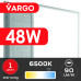 LED панель VARGO 48W 595х595x32mm 6500К 4320lm (118938) 12 місяців гарантія 90lm/w