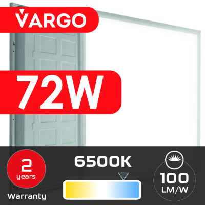 LED панель VARGO 72W 595х595x32mm 6500К 7200lm (111809) 2 роки гарантія 100lm/w