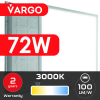 LED панель VARGO 72W 595х595x32mm 3000К 7200lm (119422) 2 роки гарантія 100lm/w LED панель VARGO 72W 595х595x32mm 3000К 7200lm (119422) 2 роки гарантія 100lm/w