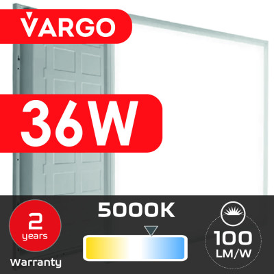 LED панель VARGO 36W 595х595x32mm 5000К 3600lm (119951) 2 роки гарантія