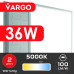 LED панель VARGO 36W 595х595x32mm 5000К 3600lm (119951) 2 роки гарантія