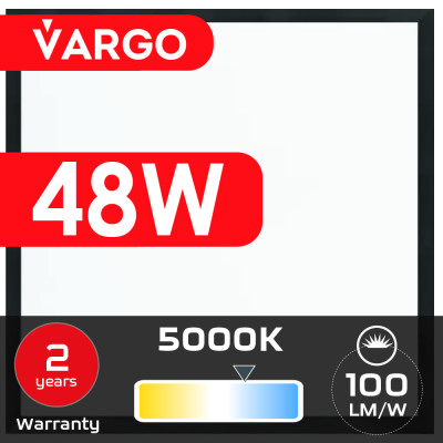 LED панель VARGO 48W 595х595x32mm 5000К 4800lm (119485) 2 роки гарантія 100lm/w