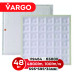 LED панель VARGO 36-Gril 48W 595х595x15mm 6500К 4800lm (119464) 2 роки гарантія 100lm/w 