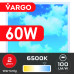LED панель VARGO 60W 595х595x32mm 6500К 6000lm (119497) 2 роки гарантія 100lm/w небо