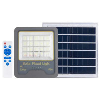 LED Прожектор VARGO на солнечной батарее 200W с датчиком движения Световой поток: 10000lm Аккумулятор: 3.7V, 15 000mAh Солнечная панель: 6V, 20W Время зарядки 8 часов Время работы: 8 часов Встроенный датчик день/ночь, с пуль