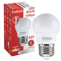 LED лампа VARGO G45 5W E27 4000K 665lm (110537)