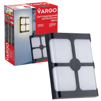 LED lamp VARGO 24W 6500K 2400lm IP54 rectangular. Size: 200x162x58mm (111854)