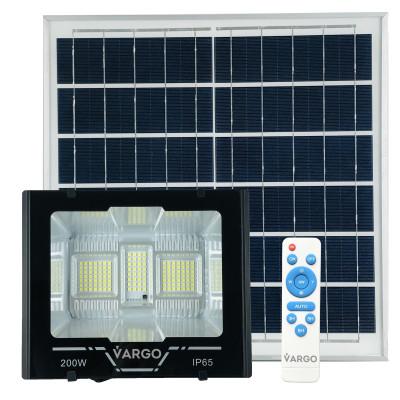 LED Прожектор VARGO на сонячній батареї 200W Світловий потік: 10000lm Акумулятор: 3.7V, 15 000mAh Сонячна панель: 6V, 15W Час зарядки 8 годин Час роботи: 8 годин Вбудований датчик день / ніч, з пультом керування (117925) LED Прожектор VARGO на сонячній батареї 200W Світловий потік: 10000lm Акумулятор: 3.7V, 15 000mAh Сонячна панель: 6V, 15W Час зарядки 8 годин Час роботи: 8 годин Вбудований датчик день / ніч, з пультом керування (117925)