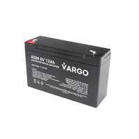 Cвинцово-кислотный аккумулятор AGM VARGO 6V 12AH (117478) 151х50х94(100) мм