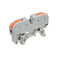 Quick-mount terminal VARGO double-sided DIN, 1+1 input, (110646)