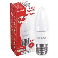 LED лампа VARGO C37 7W E27 4000K 665lm (110525)