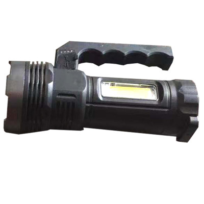 LED ліхтарик VL861, 1LED + бічне світіння COB, вбуд. акумулятор, шнур 220V, розмір 75х53mm, пластик (111507)