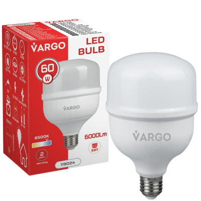 LED лампа VARGO 60W E27 6500K (119024)