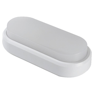 LED Светильник VARGO ЖКХ 12W овал IP54 1200lm с датчиком движения Размер: 178*85*55мм (115715)