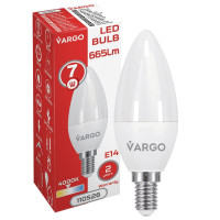 LED lamp VARGO C37 7W E14 4000K 665lm (110526)